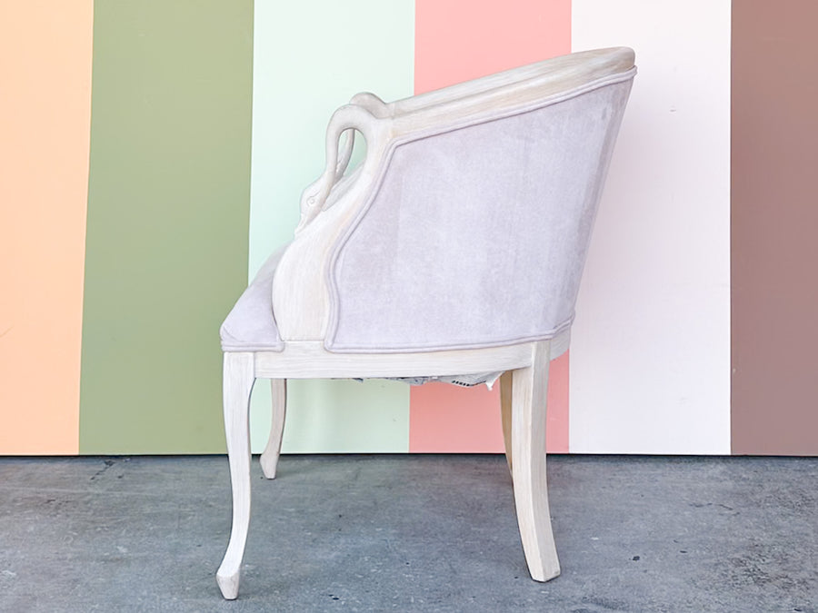 Fab Swan Barrel Chair and Foot Stool