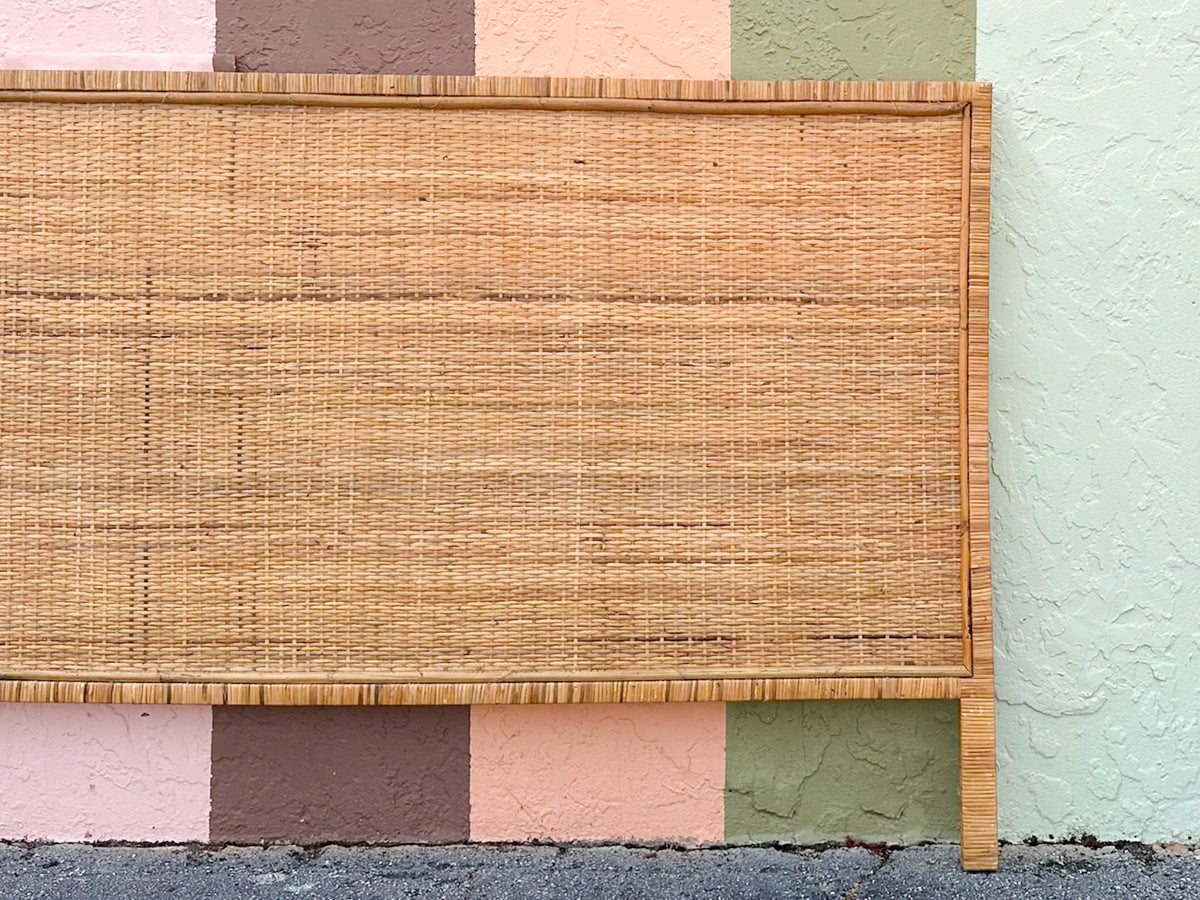 Coastal Chic Rattan King Headboard
