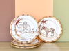 Set of Four Italian Safari Plates