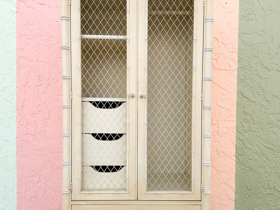 Thomasville Faux Bamboo Armoire