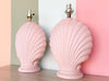 Pair of Pink Chic Shell Lamps