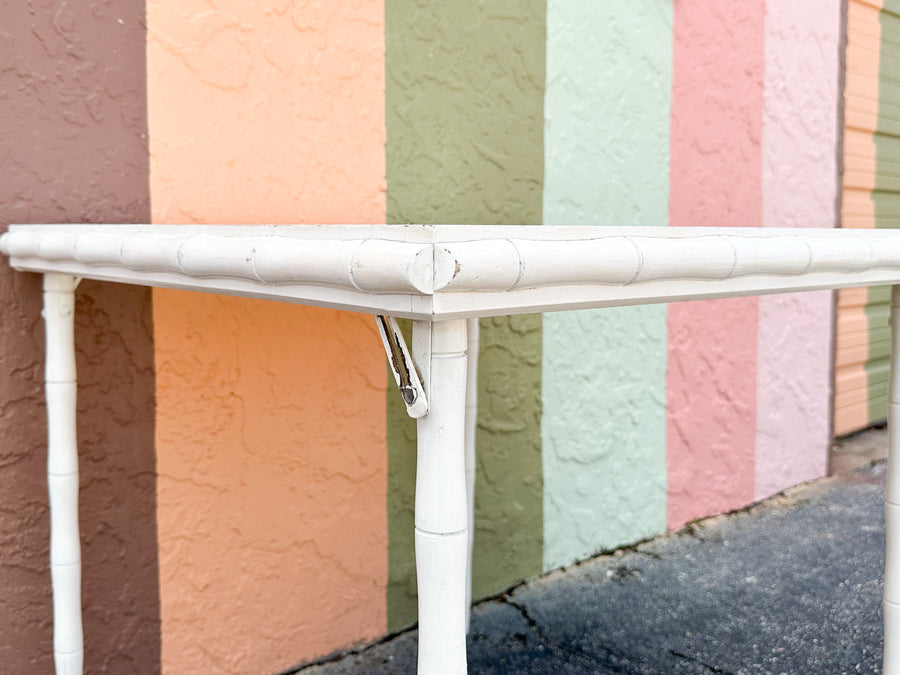 Faux Bamboo Folding Table