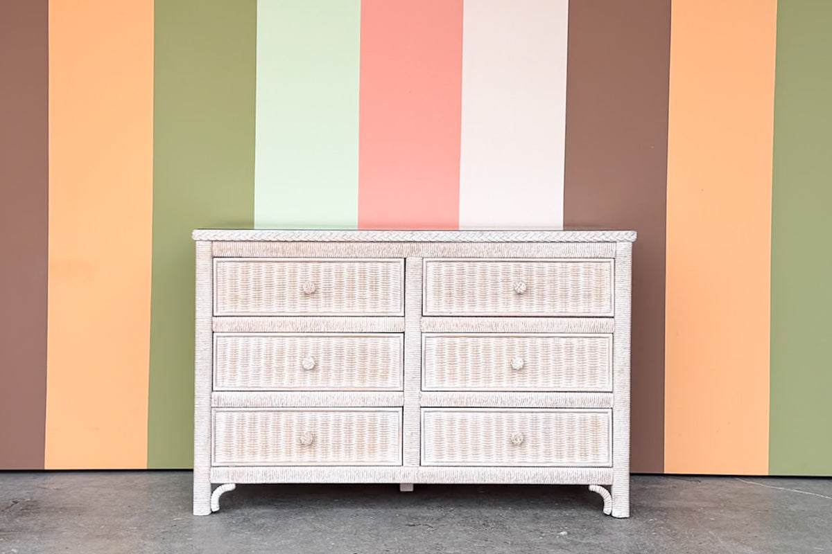 Henry Link Braided Wicker Double Dresser