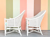 Pair of Candy Stripe Cane Barrel Chairs