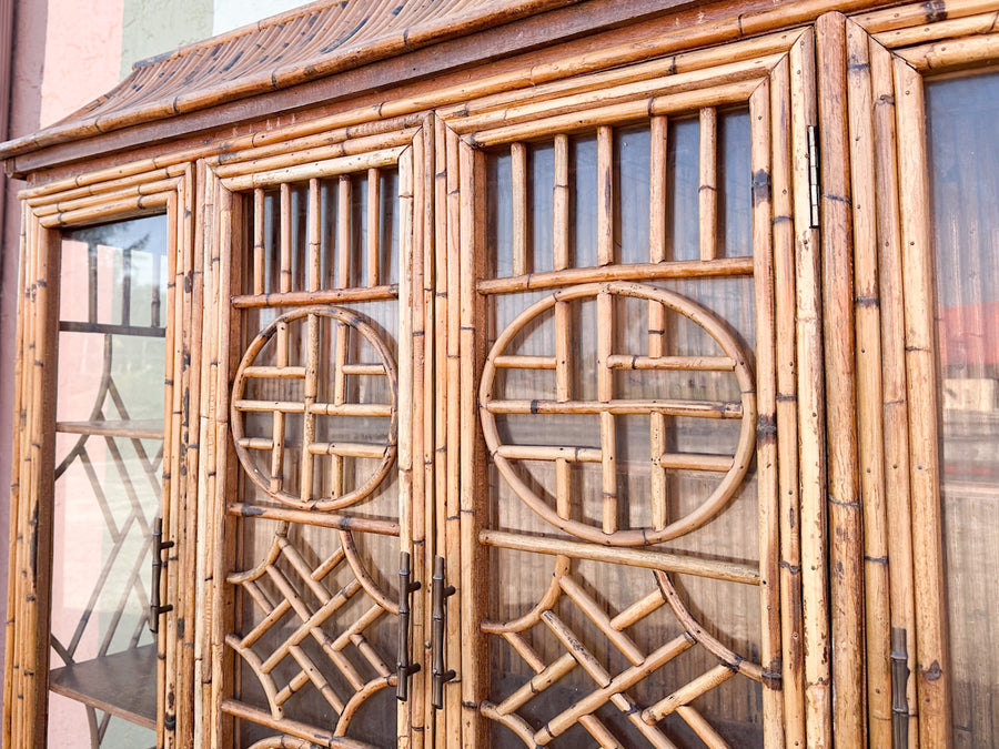 Island Chic Bamboo Pagoda Cabinet