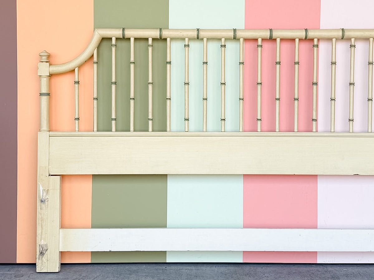 Faux Bamboo Pagoda King Headboard