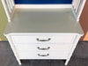 Faux Bamboo Oversized Nightstand with Hutch