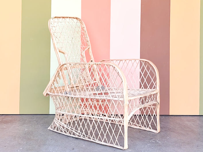 Marbled Pink Webspun Reclining Chair