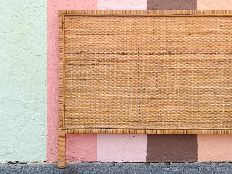 Coastal Chic Rattan King Headboard