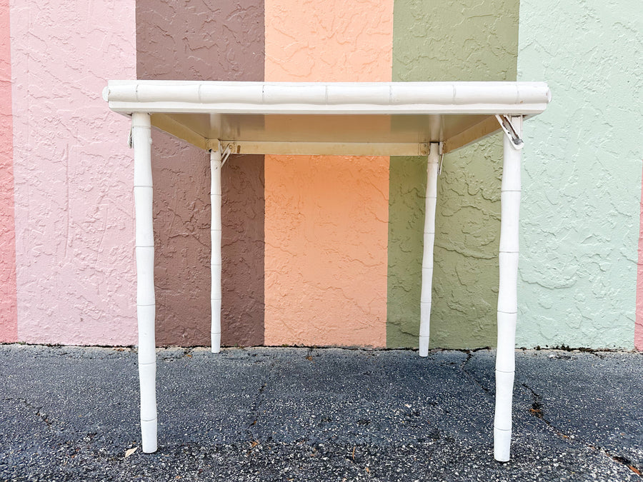 Faux Bamboo Folding Table