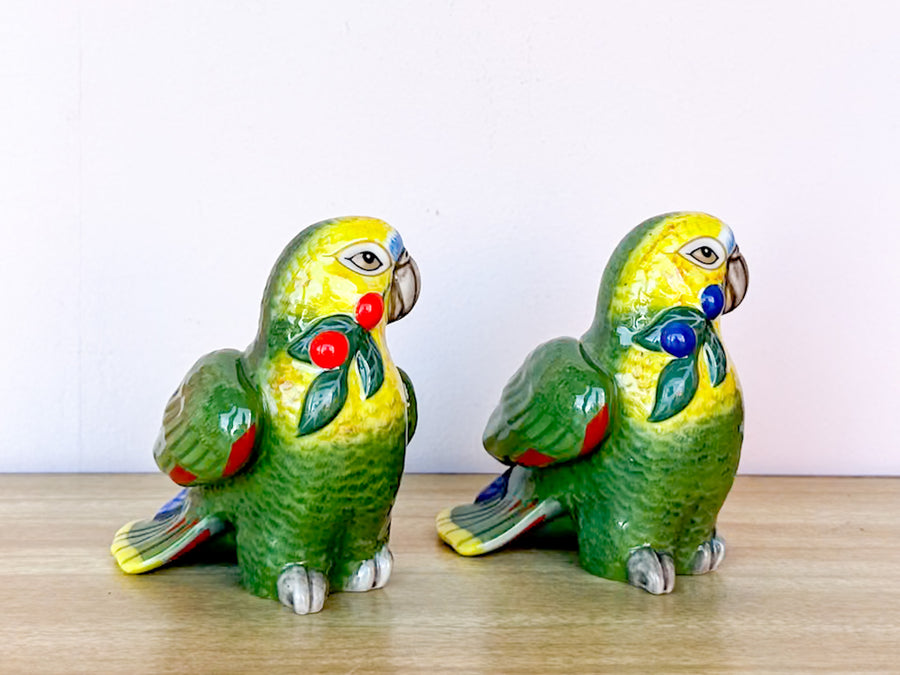Lynn Chase Parrot Salt and Pepper Set