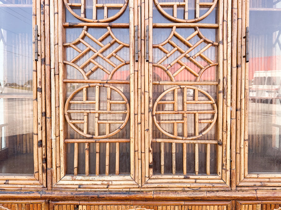 Island Chic Bamboo Pagoda Cabinet