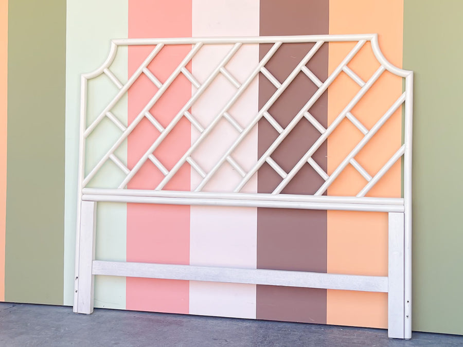 Chippendale Rattan Full Headboard