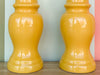 Pair of Petite Yellow Ginger Jar Lamps