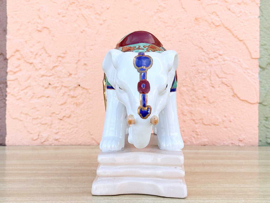 Porcelain Elephant Figurine