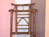 Tortoiseshell Rattan Pagoda Desk and Chair