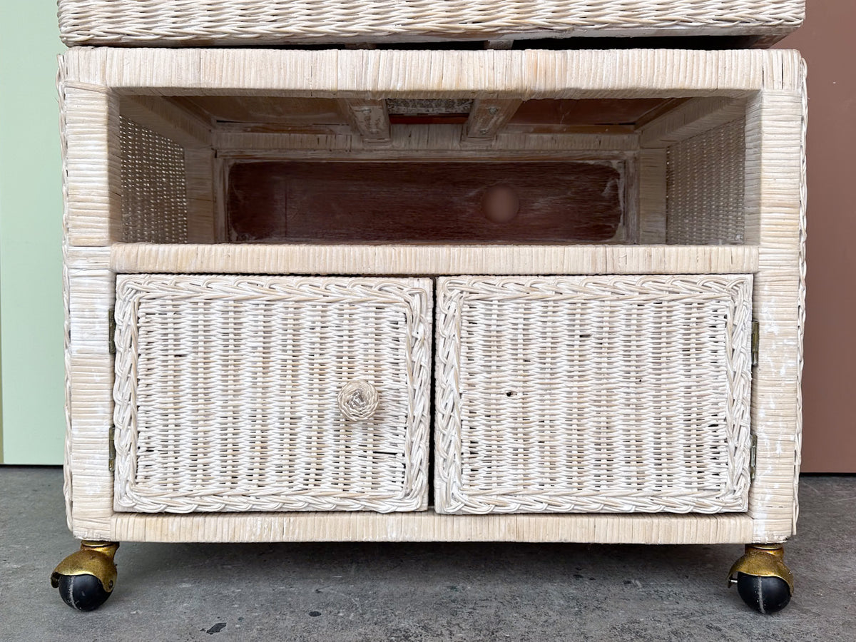Rattan Cart with Swivel Top