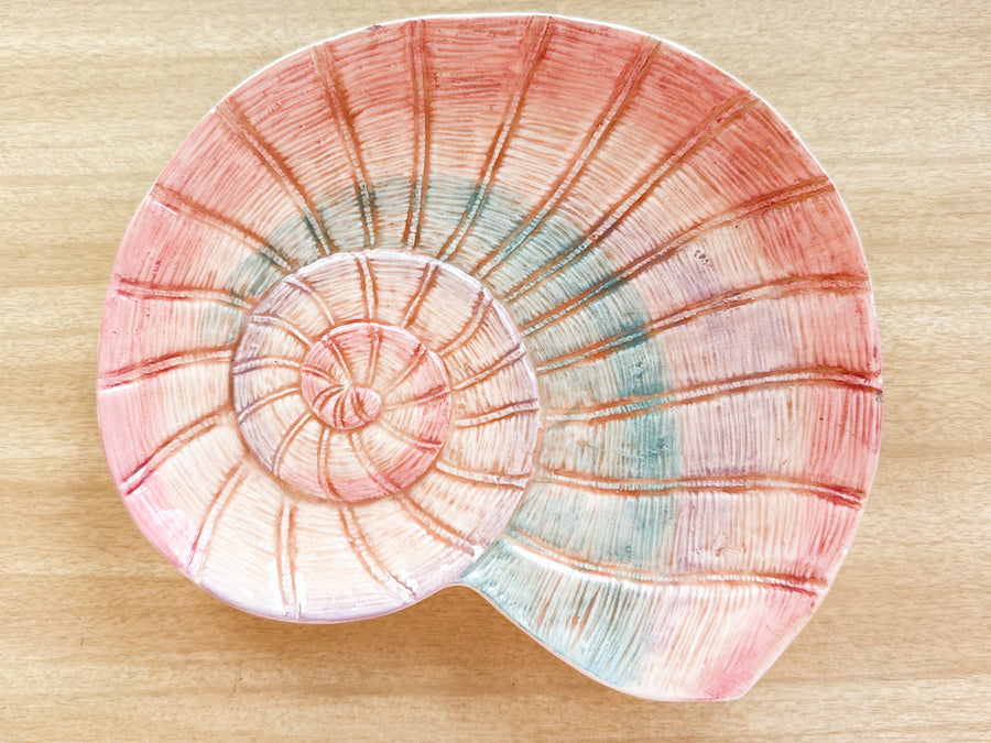 Set of Eight Fitz and Floyd Shell Plates