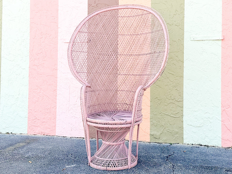 Pink Chic Peacock Chair