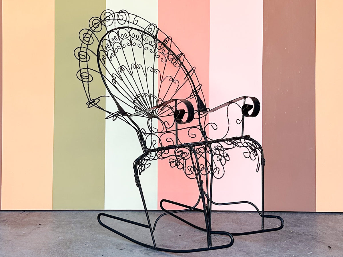 Salterini Style Peacock Rocker