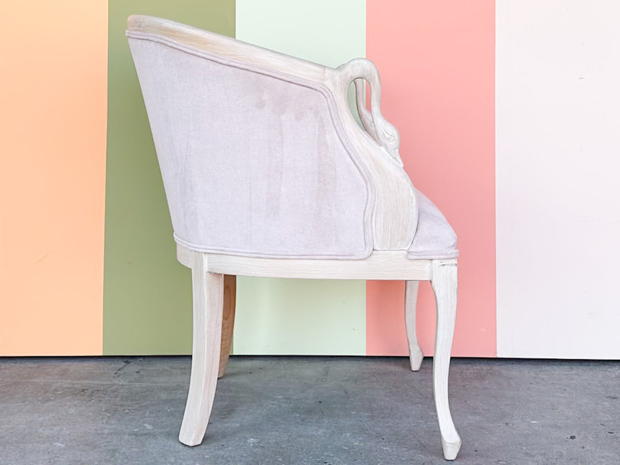 Fab Swan Barrel Chair and Foot Stool