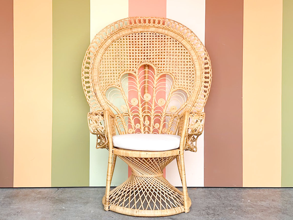 Natural Rattan Peacock Chair