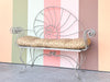 Shell Chic Wrought Iron Bench