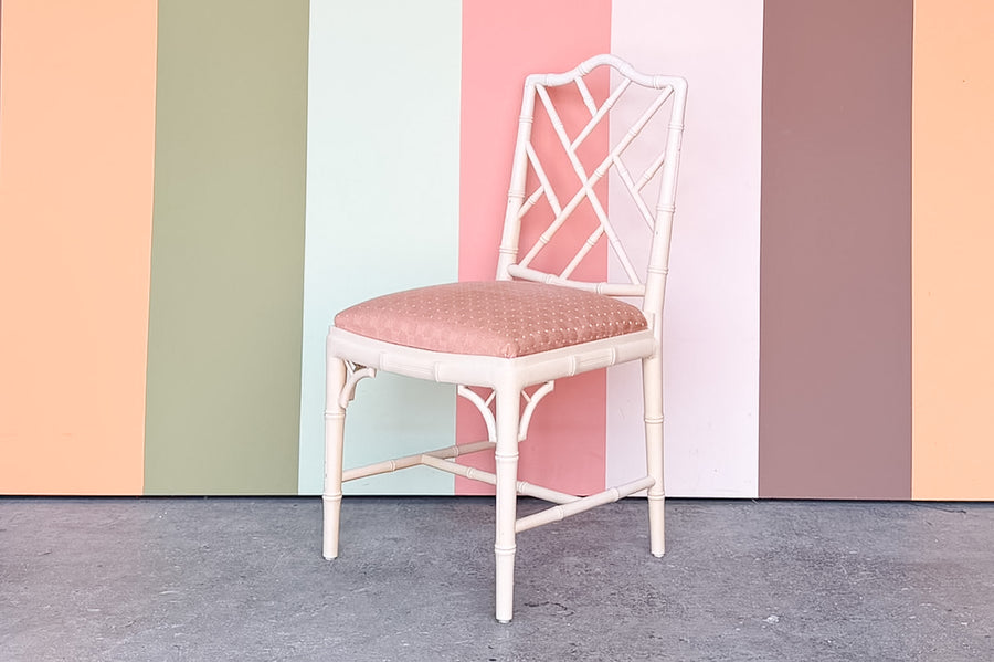 Chippendale Faux Bamboo Side Chair