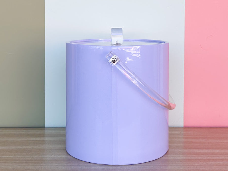 Lavender and Lucite Ice Bucket