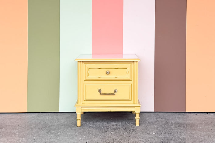 Faux Bamboo Nightstand