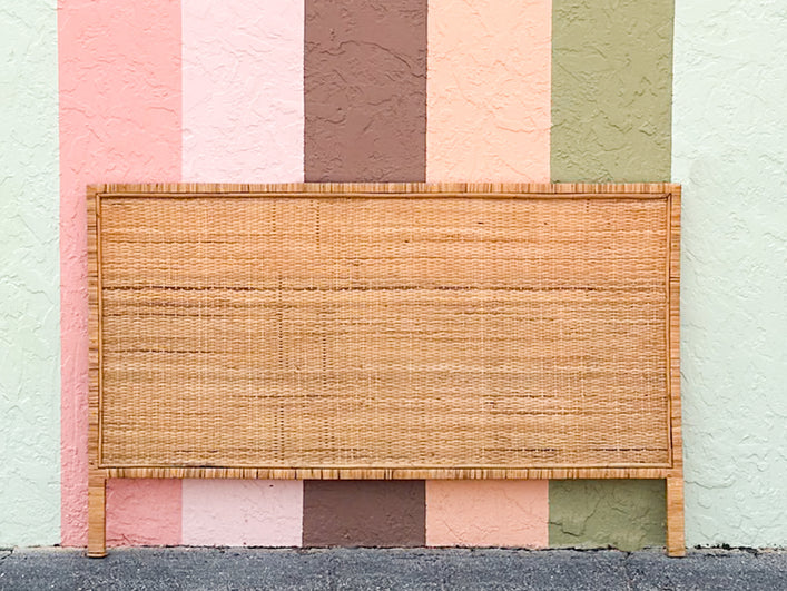 Coastal Chic Rattan King Headboard