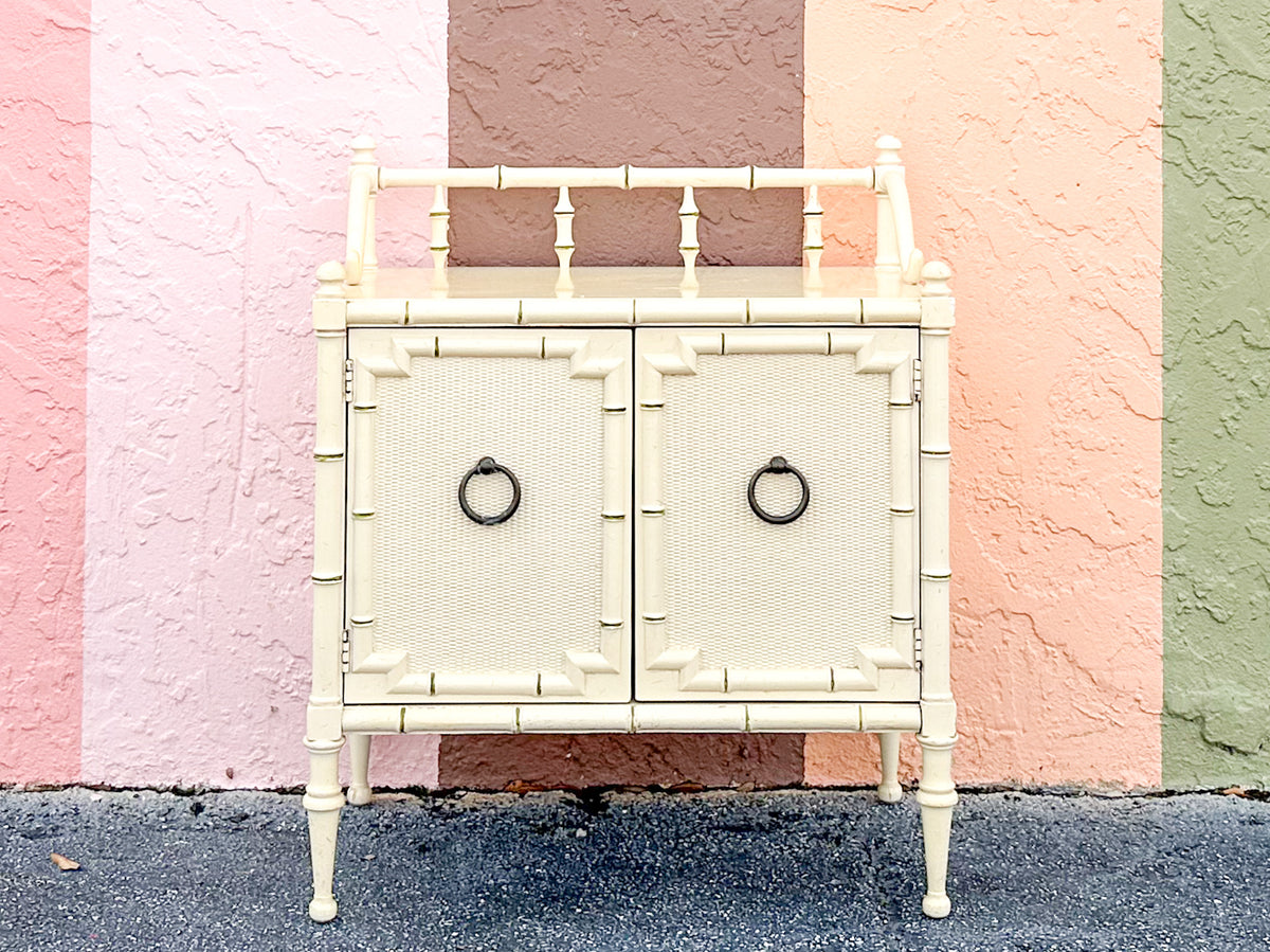 Drexel Faux Bamboo Nightstand