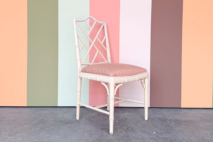 Chippendale Faux Bamboo Side Chair