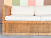 Coastal Style Rattan Sleeper Loveseat