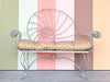 Shell Chic Wrought Iron Bench