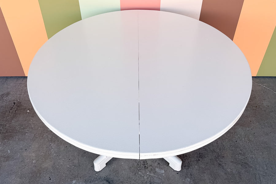 Faux Bamboo Dining Table with Leaf