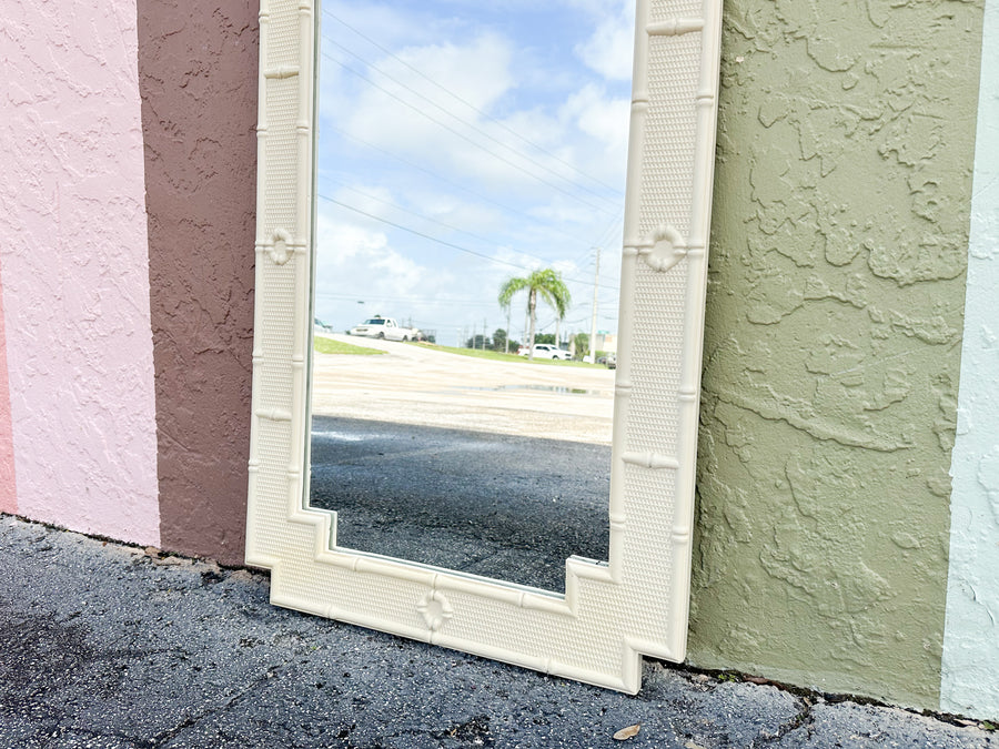 Palm Beach Style Faux Bamboo Mirror