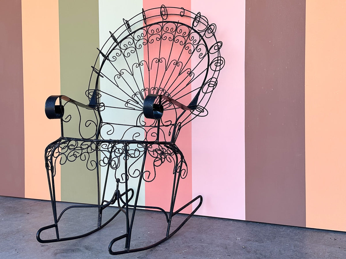 Salterini Style Peacock Rocker