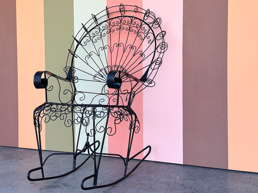 Salterini Style Peacock Rocker