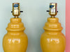 Pair of Petite Yellow Ginger Jar Lamps