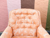 Pair of Peach Pagoda Upholstered Chairs