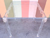 Scalloped Lucite Game Table