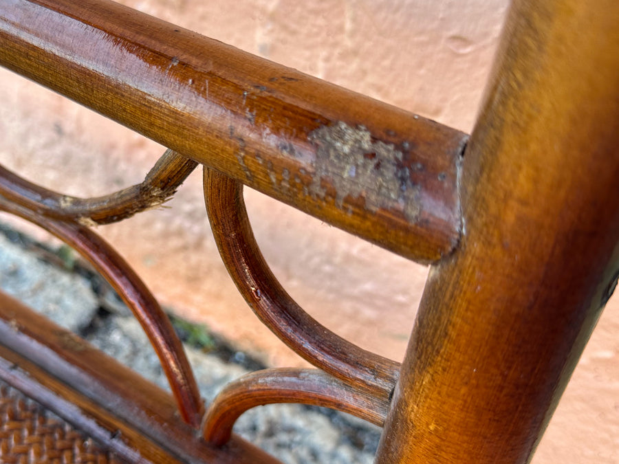 Petite Handsome Rattan Etagere