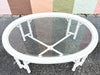 Oval Faux Bamboo Coffee Table