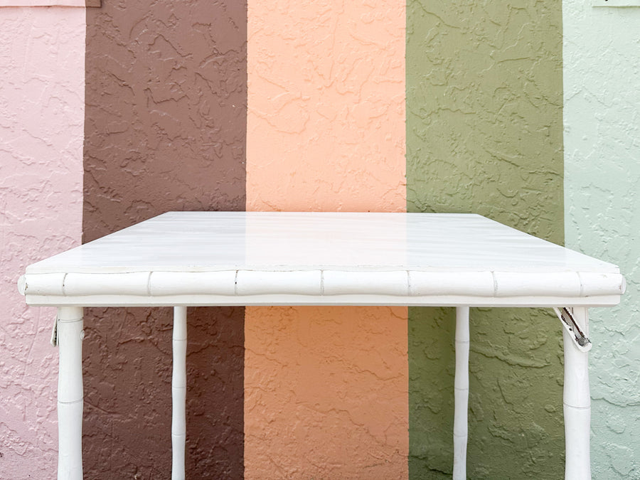 Faux Bamboo Folding Table