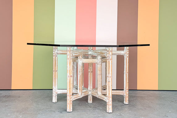 McGuire Style Bamboo Dining Table