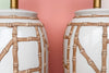 Pair of Faux Bamboo Icing Lamps