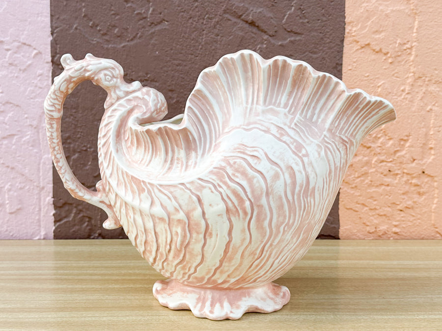 Shell Chic Ceramic Bowl and Pitcher