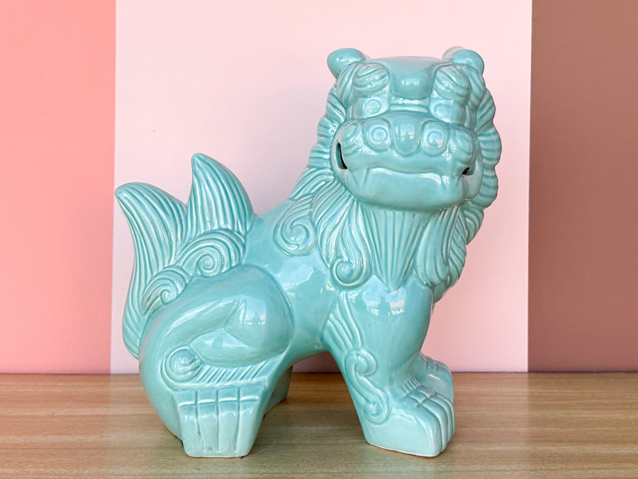 Pair of Turquoise Foo Dogs