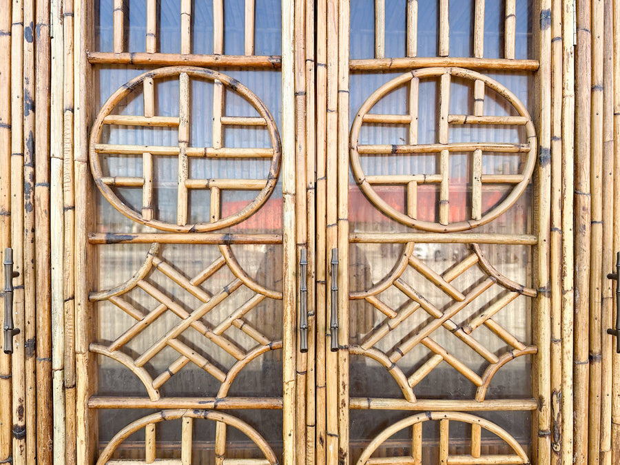 Island Chic Bamboo Pagoda Cabinet